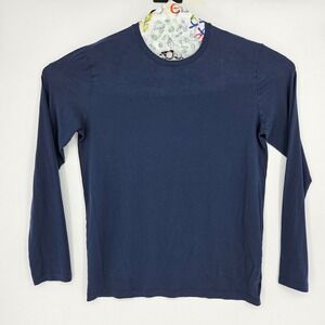 Tommy John Shirt Mens Medium Blue Pullover Long Sleeve Soft Top Lounge